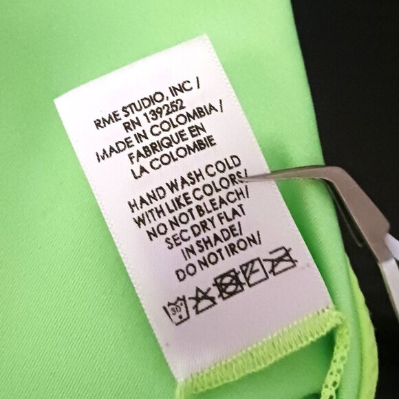 NEW‎ Peixoto Karol Stretch Ruched Bikini Swim Top in Lime Glow, Size XL - Picture 10 of 12